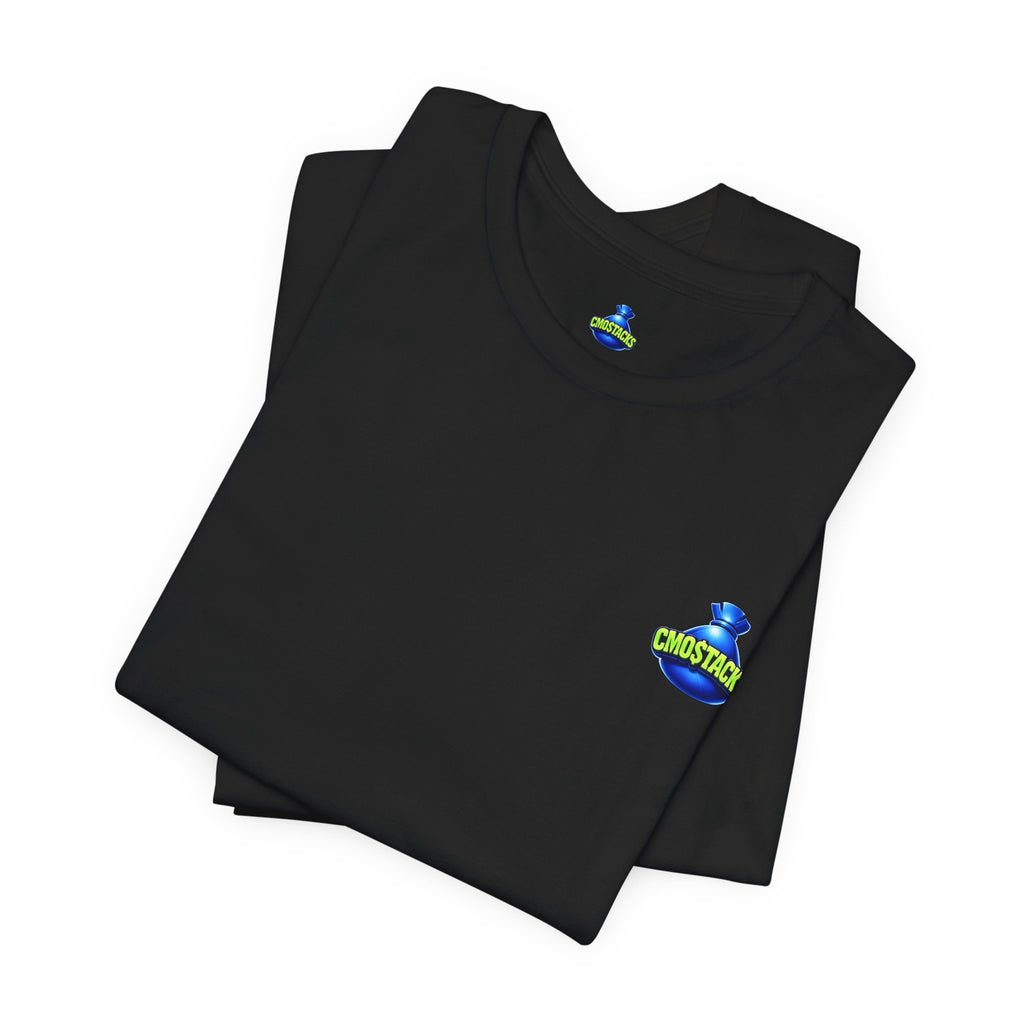 Cmostacks — T-Shirt•Front Mini Logo/ Large Logo Back
